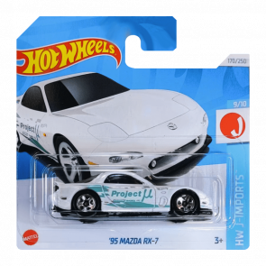 Машинка Базова Hot Wheels '95 Mazda RX-7 J-Imports 1:64 HTC46 White - Retromagaz