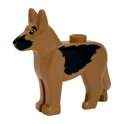 Фігурка Lego Земля Dog Alsatian German Shepherd Black Eyes Muzzle Animals 92586pb04 6155416 Medium Nougat Б/У - Retromagaz