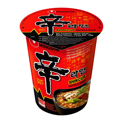 Лапша Nongshim Shin Ramyun Грибы Овощи Острая 68g - Retromagaz