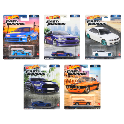 Набор Машинка Premium Hot Wheels Fast & Furious 2023-3 HNW46 5шт - Retromagaz