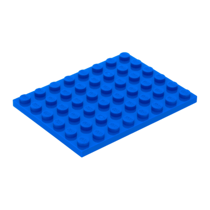 Пластина Lego Обычная 10шт 6 x 8 3036 303623 Blue Б/У - Retromagaz