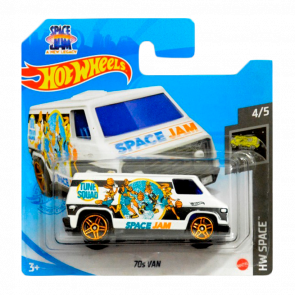 Машинка Базова Hot Wheels 70s Van Space Jam: A New Legacy Space 1:64 GRY76 White - Retromagaz