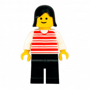 Фигурка Lego People 973px62 Horizontal Lines Red City hor020 Б/У