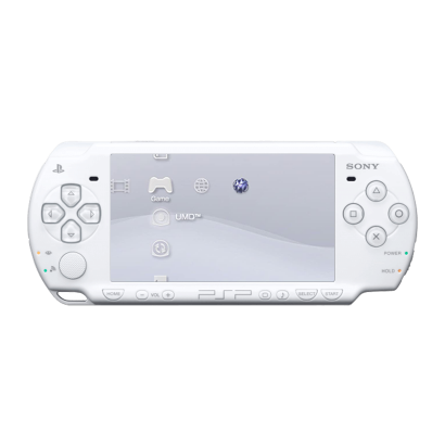 Консоль Sony PlayStation Portable Slim PSP-2ххх Модифікована 32GB White + 5 Вбудованих Ігор Б/У - Retromagaz