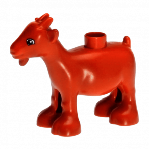 Фігурка Lego Animals Goat Duplo 11369c01pb01 11370c01pb01 Dark Orange Б/У