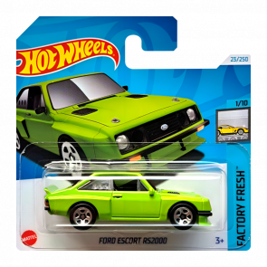 Машинка Базовая Hot Wheels Ford Escort RS2000 Factory Fresh 1:64 HTC48 Green - Retromagaz