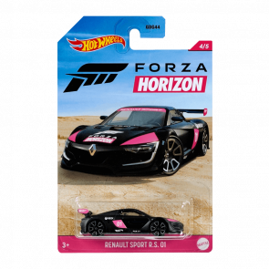 Тематична Машинка Hot Wheels Renault Sport R.S. 01 Forza Horizon 1:64 GRP36 Black - Retromagaz