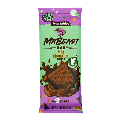 Шоколад Молочний MrBeast Молочний Feastables 60g - Retromagaz