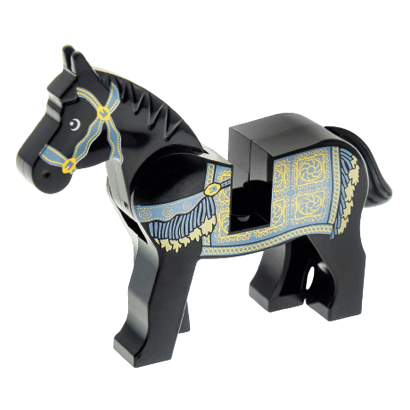 Фигурка Lego Земля Horse Prince of Persia Black and White Eyes Persian Blanket Pattern Animals 4493c01pb06 1 4594328 Black Б/У - Retromagaz