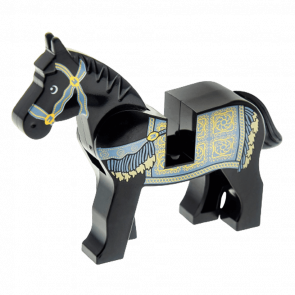 Фигурка Lego Земля Horse Prince of Persia Black and White Eyes Persian Blanket Pattern Animals 4493c01pb06 1 4594328 Black Б/У