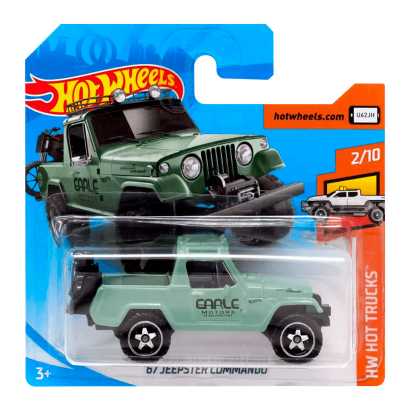 Машинка Базовая Hot Wheels '67 Jeepster Commando Hot Trucks 1:64 FYF06 Green - Retromagaz