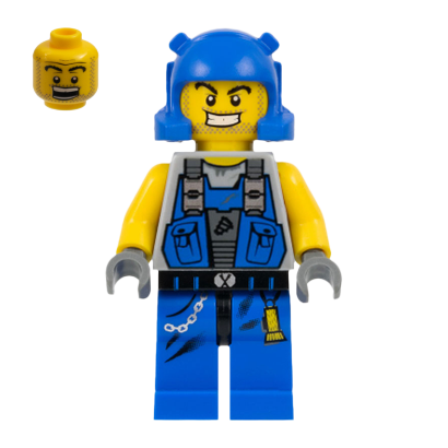 Фігурка Lego Power Miners Miner Duke Beard Stubble Guy Space pm006 Б/У - Retromagaz