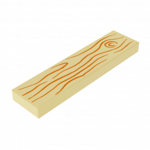 Плитка Lego Декоративная Wood Grain Medium Nougat Pattern 1 x 4 2431pb366 6098606 Tan Б/У