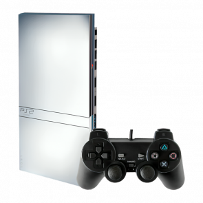 Консоль Sony PlayStation 2 Slim SCPH-7xxx Limited Edition Free MC Boot Silver Нерабочий Привод Б/У - Retromagaz