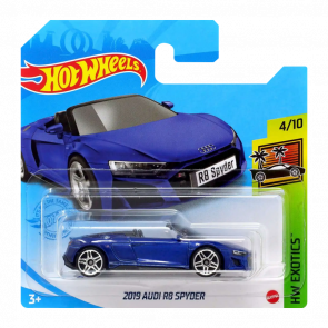 Машинка Базова Hot Wheels 2019 Audi R8 Spyder Exotics 1:64 GRY87 Blue