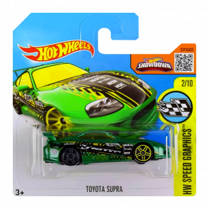 Машинка Базова Hot Wheels Toyota Supra Speed Graphics 1:64 DHR73 Green - Retromagaz