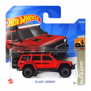 Машинка Базова Hot Wheels '95 Jeep Cherokee Baja Blazers 1:64 HCX28 Red - Retromagaz