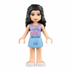 Фігурка Lego Girl Emma Bright Light Blue Skirt Friends frnd090 Б/У