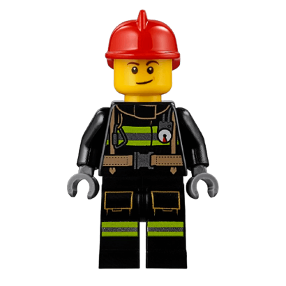 Фігурка Lego Fire 973pb1302 Reflective Stripes with Utility Belt City cty0975 Б/У - Retromagaz