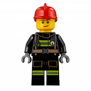 Фигурка Lego Fire 973pb1302 Reflective Stripes with Utility Belt City cty0975 Б/У