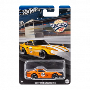 Тематическая Машинка Hot Wheels Custom Datsun 240Z Vintage Racing Club 1:64 HRT81/HRV10 Orange - Retromagaz