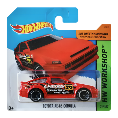 Машинка Базова Hot Wheels Toyota AE-86 Corolla Greddy Workshop 1:64 CFJ16 Red - Retromagaz