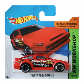 Машинка Базова Hot Wheels Toyota AE-86 Corolla Greddy Workshop 1:64 CFJ16 Red - Retromagaz