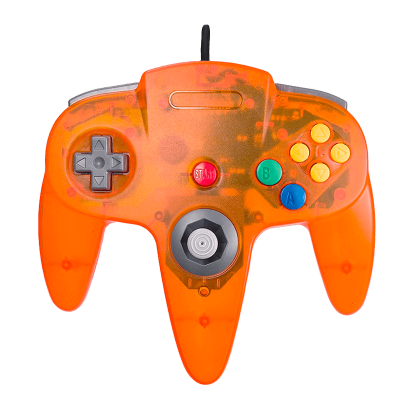 Геймпад Дротовий RMC N64 Trans-Orange Новий - Retromagaz