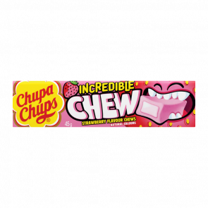 Цукерки Жувальні Chupa Chups Incredible Chew Strawberry 45g