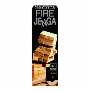 Настільна Гра Fire Jenga 48 брусків - Retromagaz