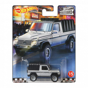 Машинка Premium Hot Wheels 1991 Mercedes-Benz G-Class Boulevard 1:64 GJT79 Metallic Silver - Retromagaz