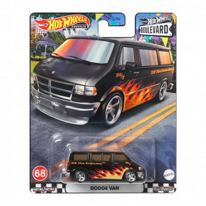 Машинка Premium Hot Wheels Dodge Van Boulevard 1:64 HKF15 Black - Retromagaz