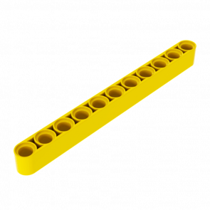 Technic Lego Балка Толстая Прямая 10шт 1 x 11 32525 64290 4174709 4534912 6028107 Yellow Б/У