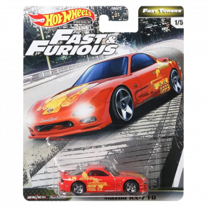 Машинка Premium Hot Wheels Mazda RX-7 FD Fast & Furious 1:64 GJR65 Red