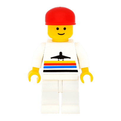 Фігурка Lego Airport 973p16 Classic White Legs Red Cap City air003 Б/У - Retromagaz