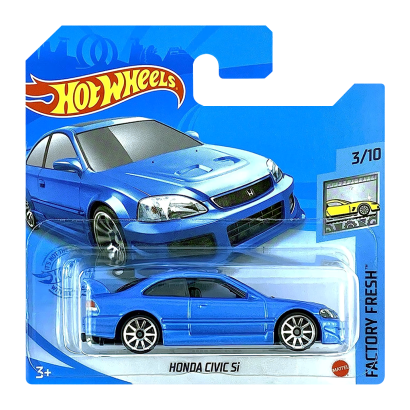 Машинка Базовая Hot Wheels Honda Civic Si Factory Fresh 1:64 GRY27 Light Blue - Retromagaz