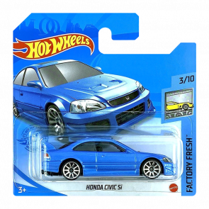 Машинка Базова Hot Wheels Honda Civic Si Factory Fresh 1:64 GRY27 Light Blue - Retromagaz