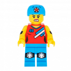 Фигурка Lego Series 9 Roller Derby Girl Collectible Minifigures col136 Б/У