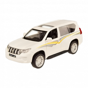 Машинка Автопром Toyota Land Cruiser Prado 1:43 White - Retromagaz