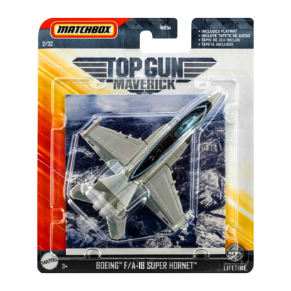 Тематическая Машинка Matchbox Boeing F7A-18 Super Hornet Sky Busters 1:64 HVM52 Grey - Retromagaz