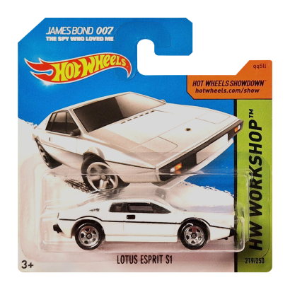 Машинка Базова Hot Wheels Lotus Esprit S1 James Bond 007 The Spy Who Loved Me Workshop 1:64 CFG74 White - Retromagaz