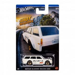 Тематична Машинка Hot Wheels Datsun Bluebird (510) Hot Wagons 1:64 HWR56/HRR88 White - Retromagaz