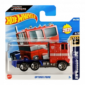 Машинка Базовая Hot Wheels Freightliner Optimus Prime T7 Transformers Screen Time 1:64 HYW26 Red