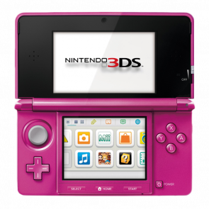 Консоль Nintendo 3DS Модифікована 32GB Gloss Pink + 10 Вбудованих Ігор Б/У - Retromagaz