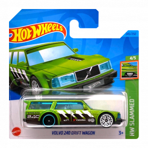 Машинка Базова Hot Wheels Volvo 240 Drift Wagon Slammed 1:64 HKJ07 Green - Retromagaz