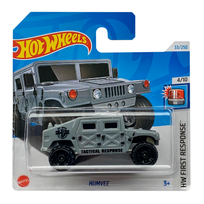 Машинка Базова Hot Wheels HMMWV Humvee First Response 1:64 HTB58 Grey - Retromagaz