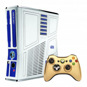 Консоль Microsoft Xbox 360 S Star Wars Limited Edition Freeboot 500GB White Blue + 5 Встроенных Игр Б/У - Retromagaz