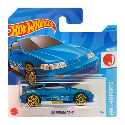 Машинка Базова Hot Wheels '88 Honda CR-X J-Imports 1:64 HKK68 Light Blue - Retromagaz