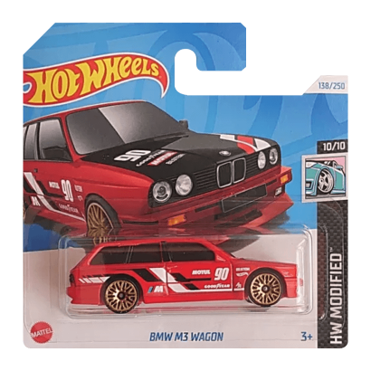 Машинка Базовая Hot Wheels BMW M3 Wagon Modified 1:64 HTD89 Red - Retromagaz