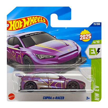 Машинка Базова Hot Wheels Seat Cupra e-Racer EV 1:64 HYW15 Purple - Retromagaz